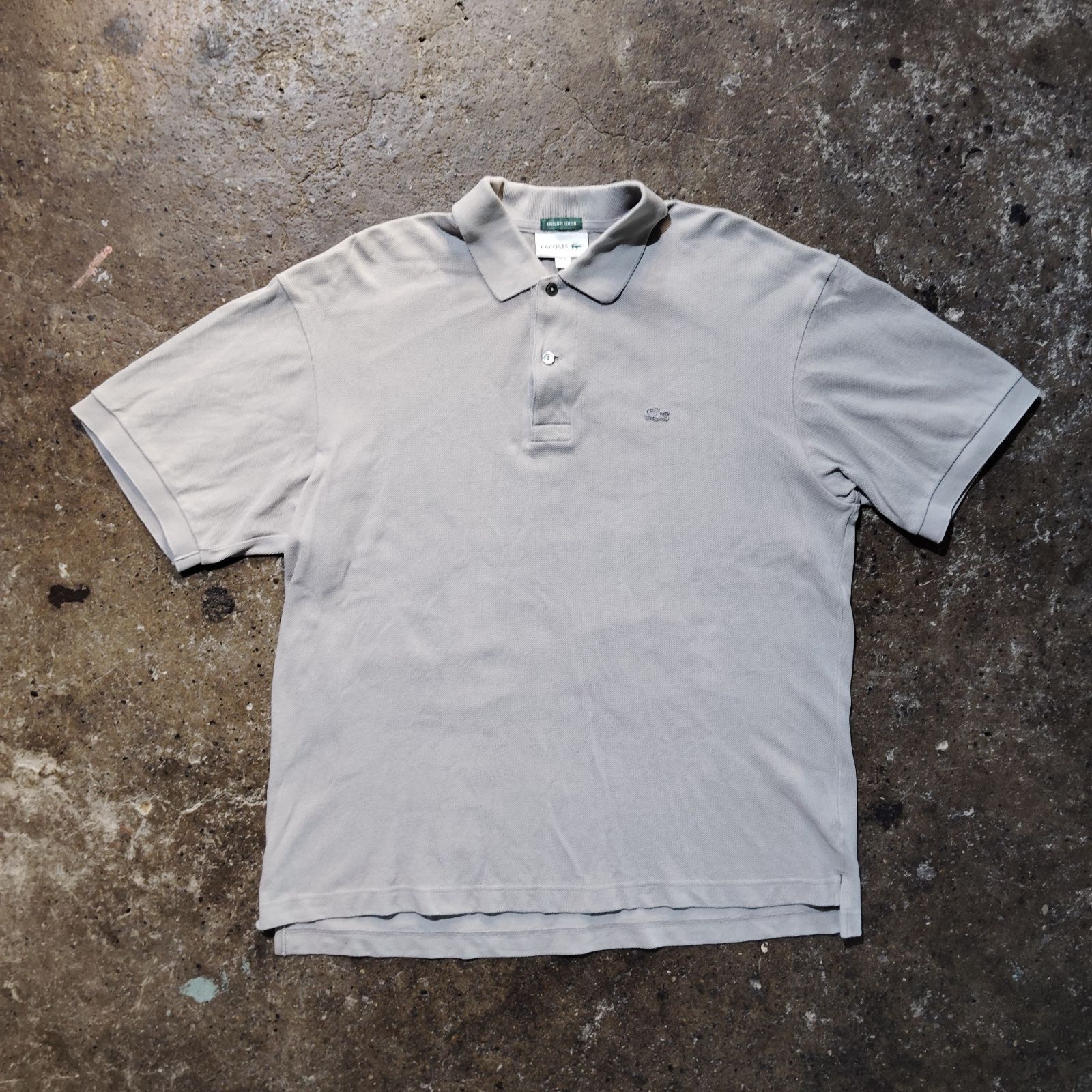 LACOSTE JOURNAL STANDARD別注 ヘビーピケポロシャツ L グレー