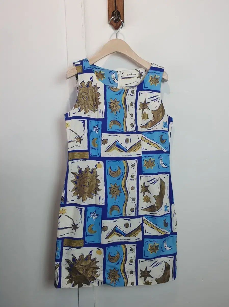 ヴィンテージ GOLD ブルー ONE PIECE made in japan