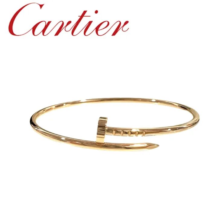 【中古特価】 Cartier カルティエ ジュストアンクル SM ブレスレット 750 PG 9.9g 17cm