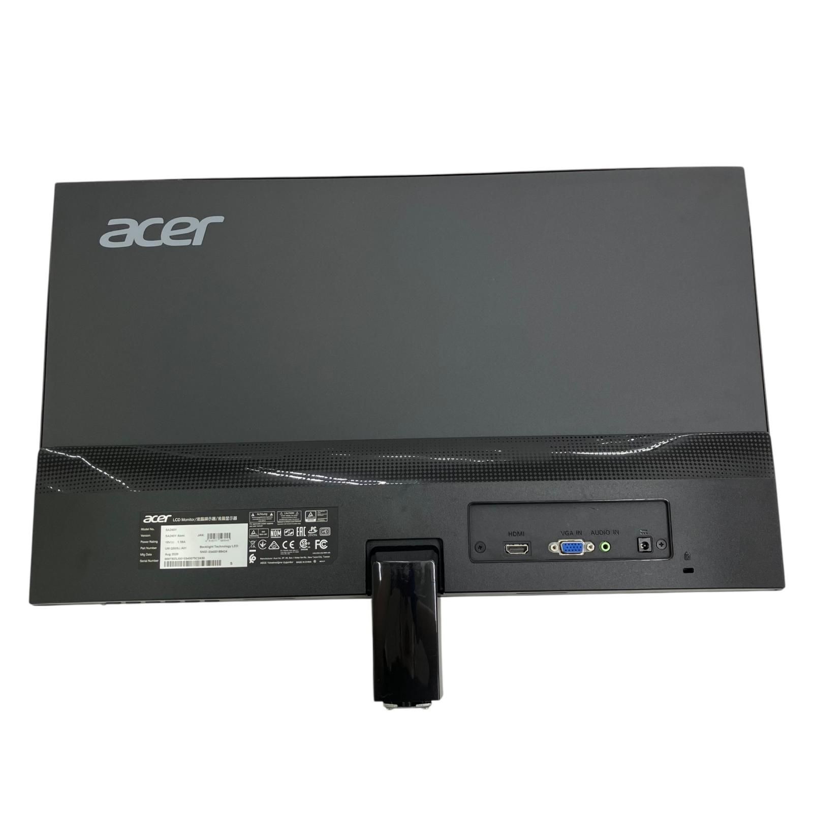 acer SA240 Abmi 23.8型 通電確認済 中古モニター - メルカリ
