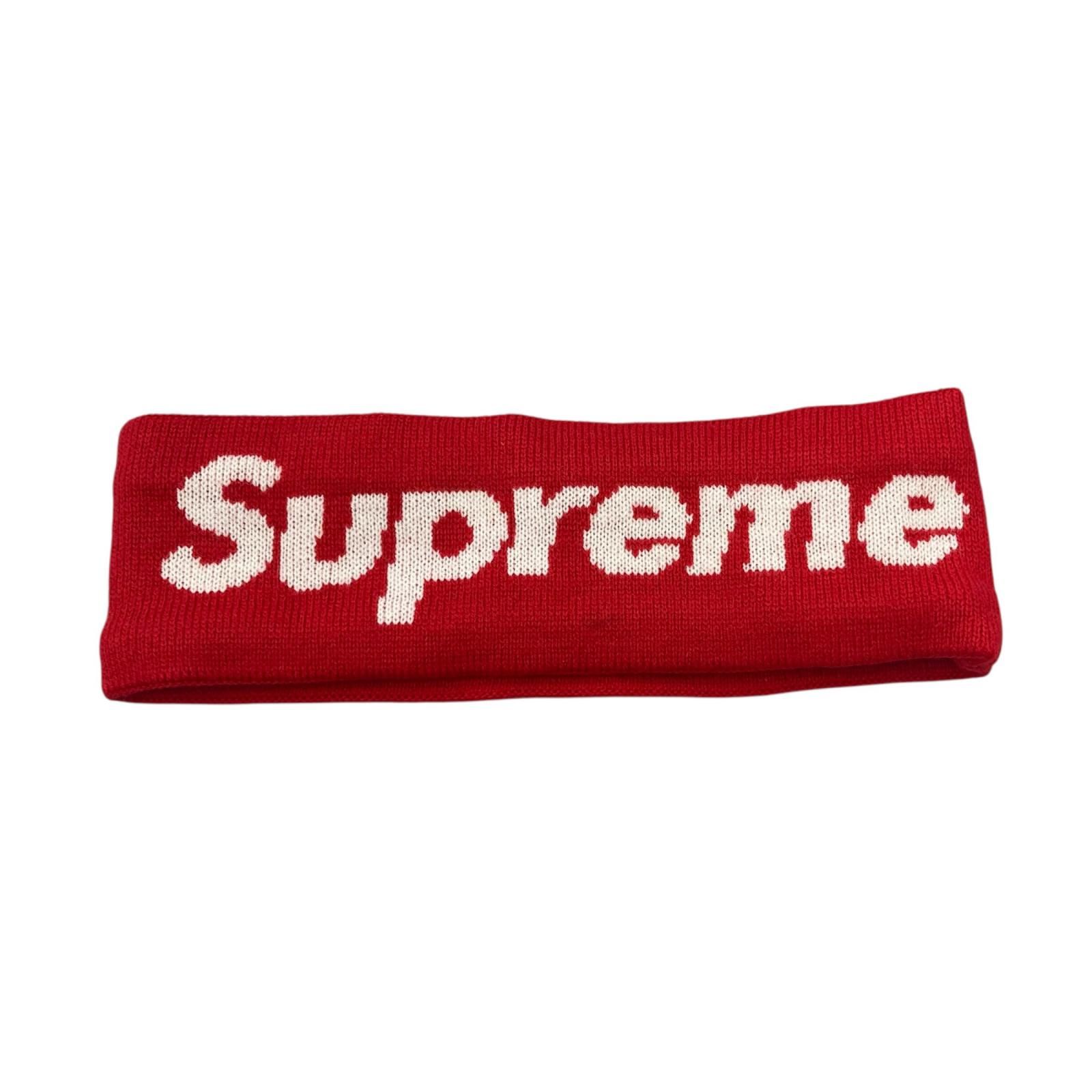 Supreme 13fw ヘッドバンド 最終価格 186000 現状品 Supreme シュプリーム ヘッドバンド レッド ニューエラ