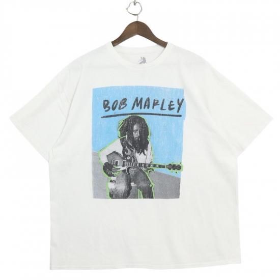 ZION ボブマーリー クルーネック半袖プリントTシャツ メンズUS-2XL ホワイト レゲエ hsc-0357n 6,400円