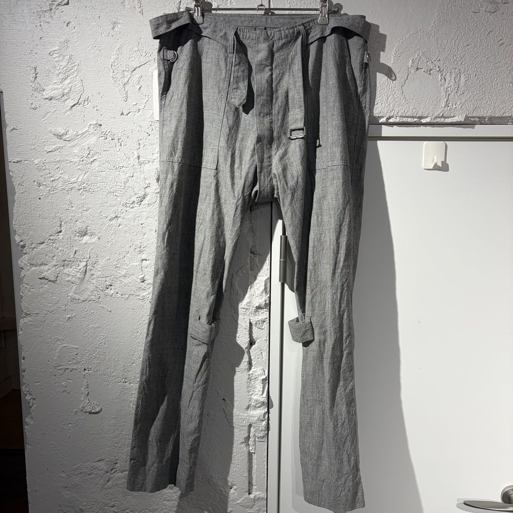 PHINGERIN フィンガリン Belted Pants ジップパンツ PD-201-BT-043 グレー Size:M【表参道B07】
