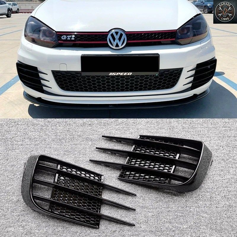 VWフォルクスワーゲン ゴルフ6 MK6 VI GTI GTD R20 2008～2013用ランプライトカバー スポーツ フロントフォグライトシュラウド バンパーグ
