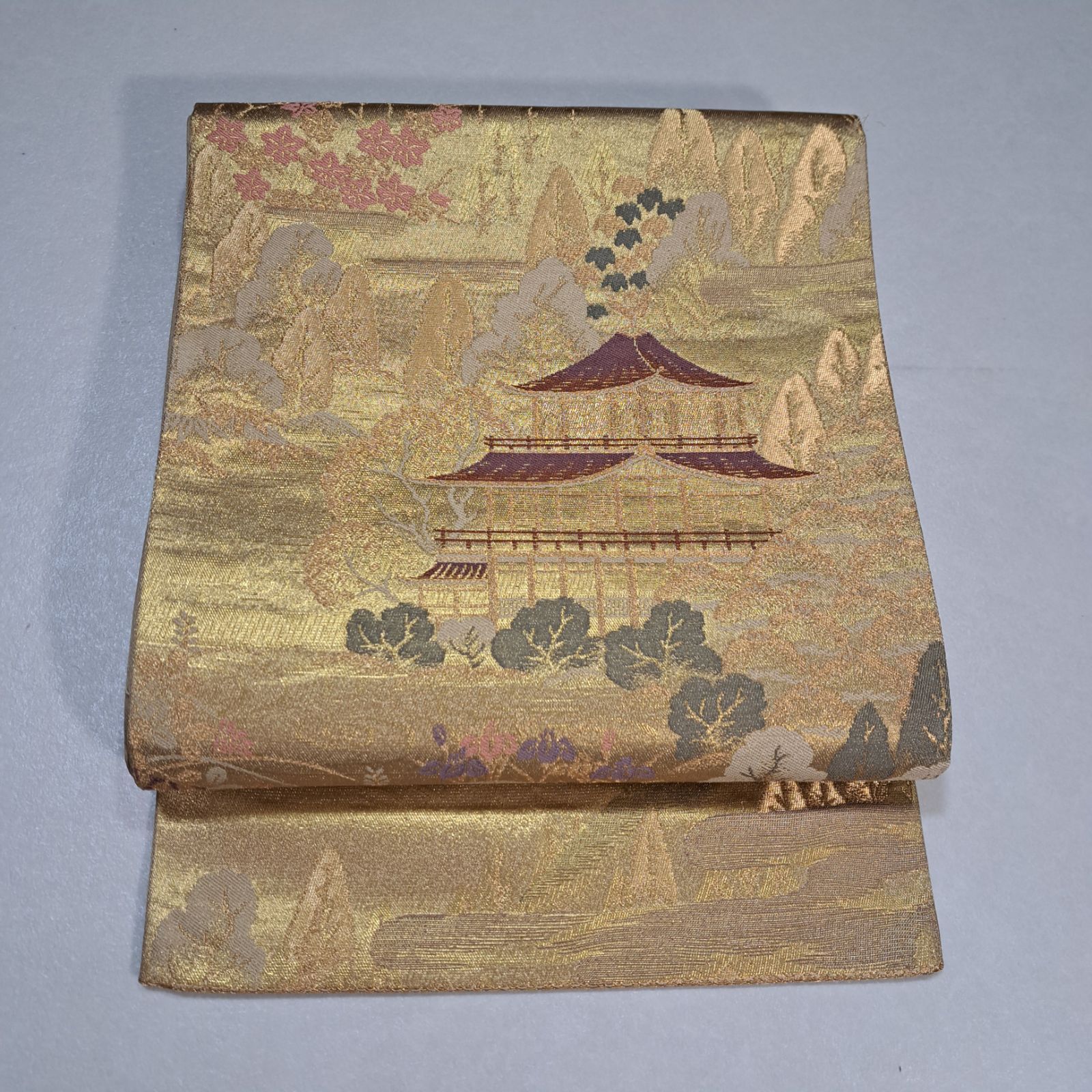 純金箔　24K　袋帯　ろ14G03