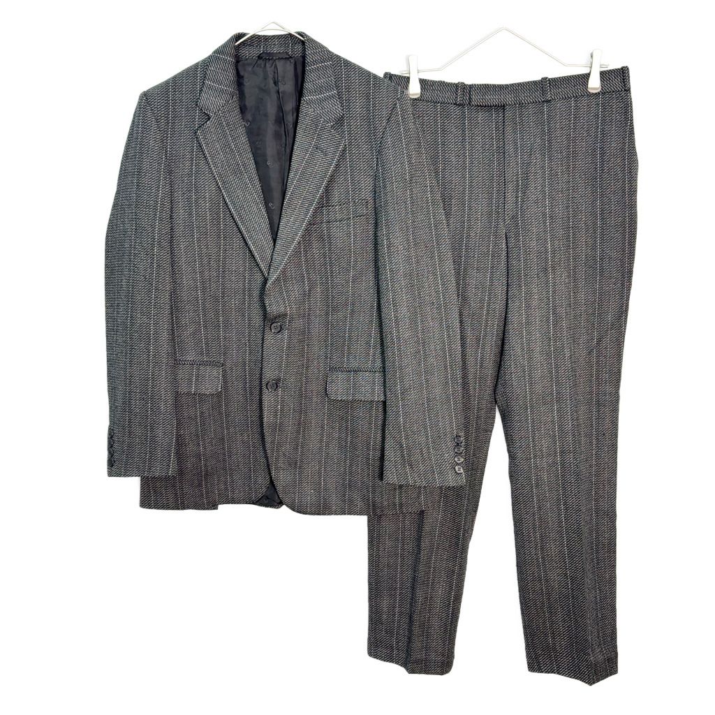 90年代 Christian Dior Monsieur クリスチャン ディオール ムッシュ ストライプ スーツ セットアップ(メンズ 38 R)中古 古着 Y5673