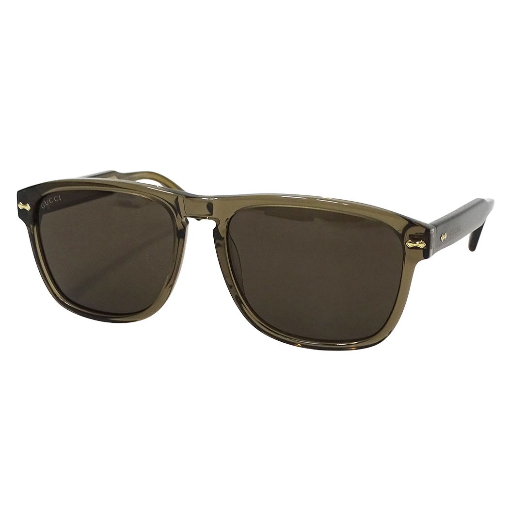 グッチ GUCCI サングラス メンズ ブランド ライトブラウン GG09115S サイズ58□17 145 おしゃれ 【中古】