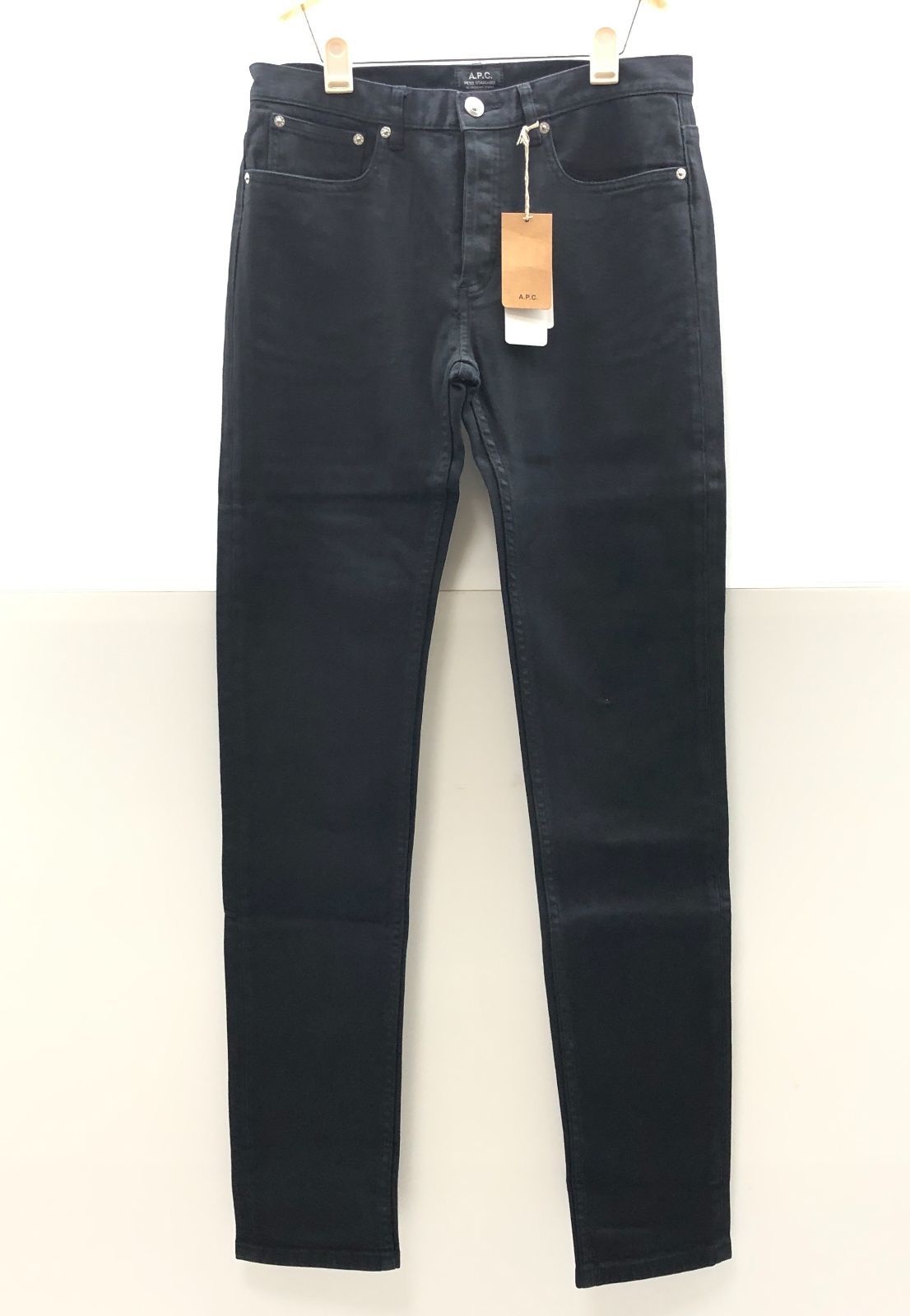 【タグ付き/美品】A.P.C. ユニセックス スキニーデニム 30インチ ブラック プチスタンダード アーペーセー SGSF26-2255