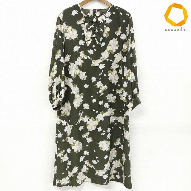 axc インゲボルグ INGEBORG ワンピース 長袖 ロング 花柄 シースルー