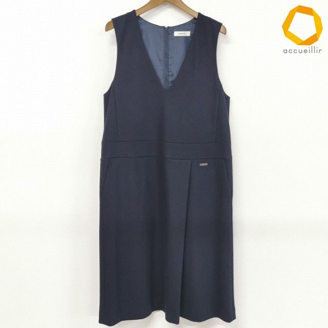 美品　インゲボルグ のノースリーブワンピース wnc インゲボルグ INGEBORG ワンピース ノースリーブ ロング バック
