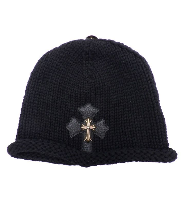 クロムハーツ CHROME HEARTS 【 BEANIE CASH 】SML CH CRS レザー