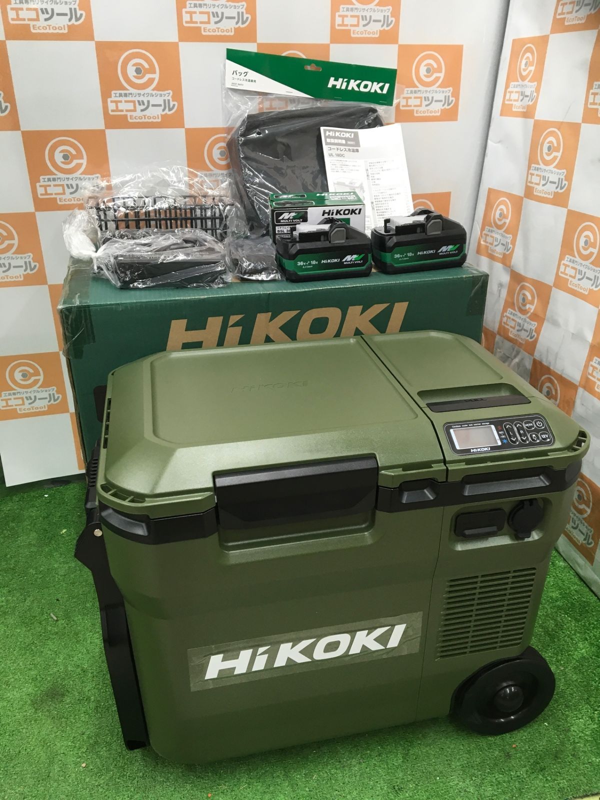 【未使用】HiKOKI/ハイコーキ UL18DC(WMGZ) ☆ コードレス冷温庫 [フォレストグリーン] [IT_CECH6][知立][M04]