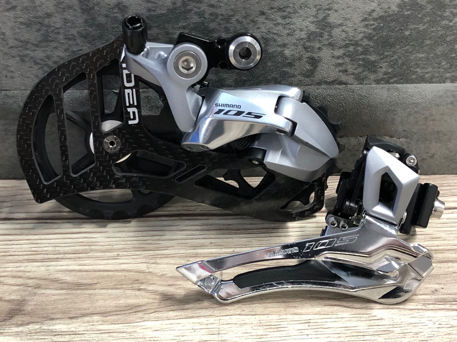 KI488 シマノ SHIMANO 105 FD-R7000 RD-R7000 RIDEA RD7 C60ケージ 前後変速セット