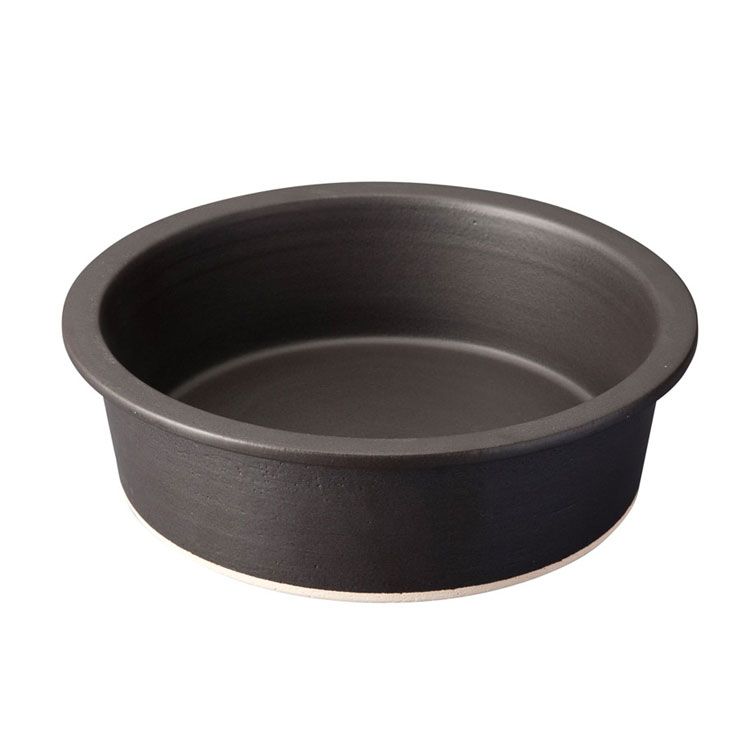 新品 ハングアウト グリルパン 大 31cm 3500ml 土鍋 信楽焼 Hangout Grillpan Hg-8M【グリル 直火 陶器 鍋 食器 オーブン調理 日本製 信楽 アウトドア】 ブラック