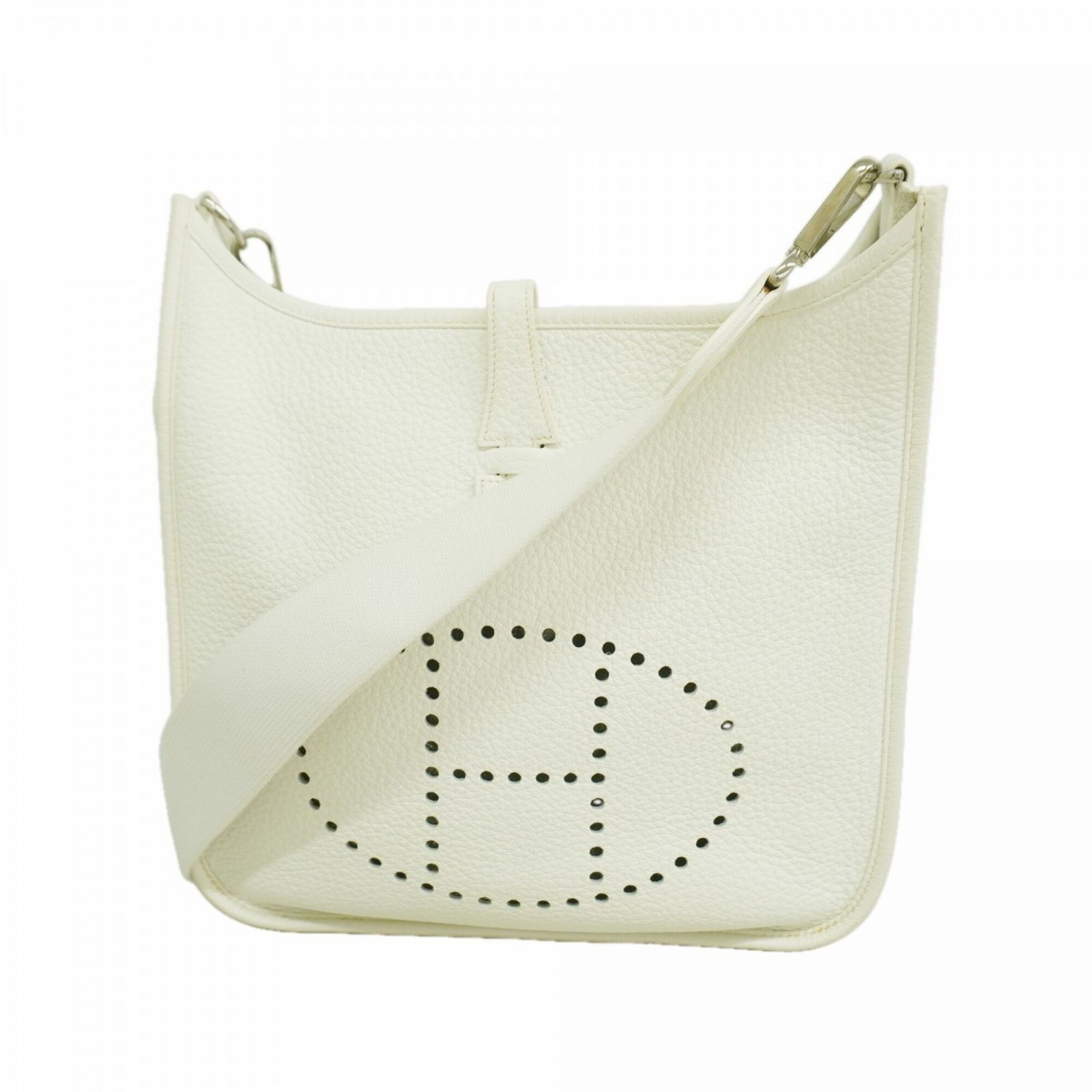 エルメス(Hermes) エルメス ショルダーバッグ エヴリン3PM トリヨンクレマンス ホワイト □L刻印レディース