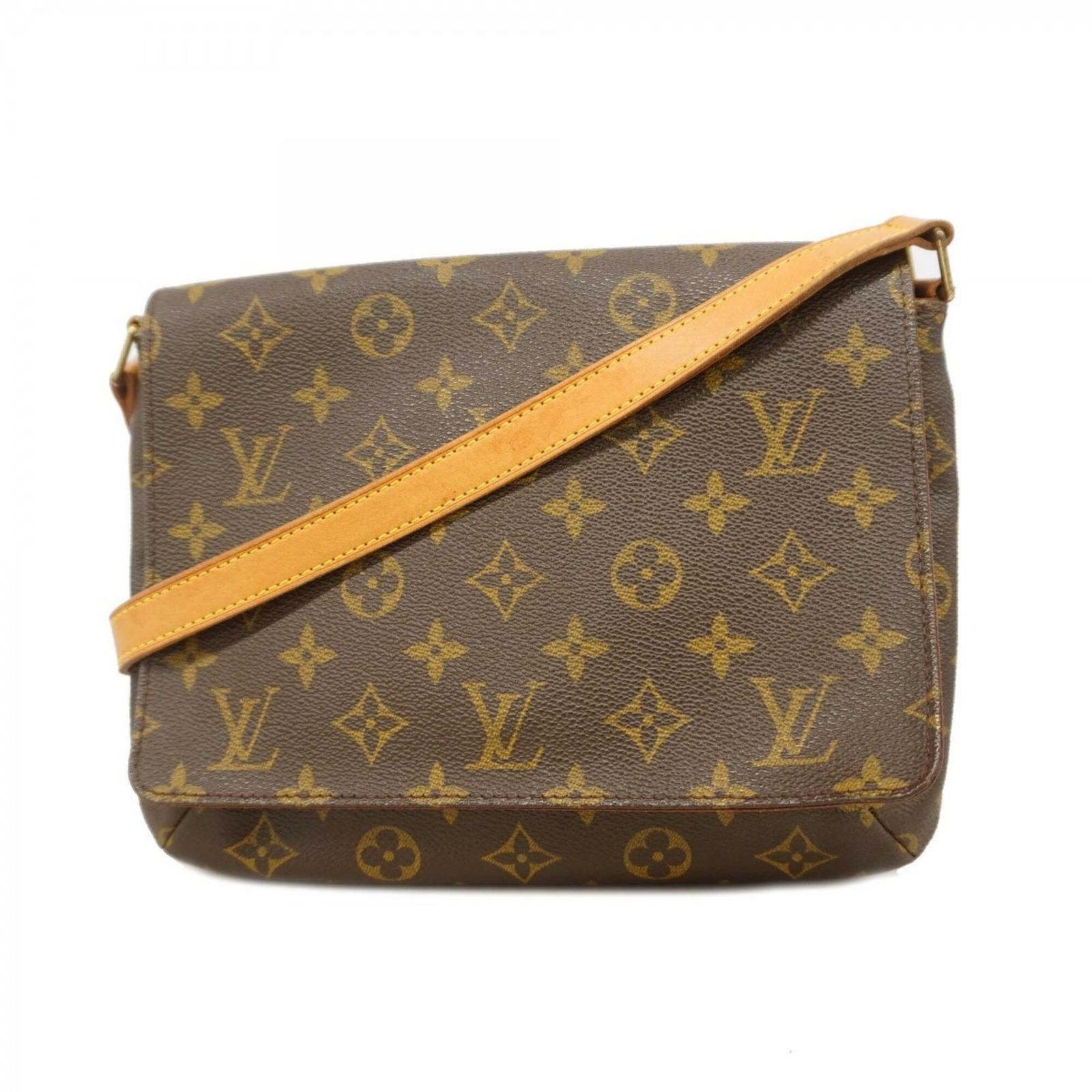 ルイ・ヴィトン(Louis Vuitton) ルイ・ヴィトン ショルダーバッグ モノグラム ミュゼットタンゴショートストラップ M51257 ブラウンレディース