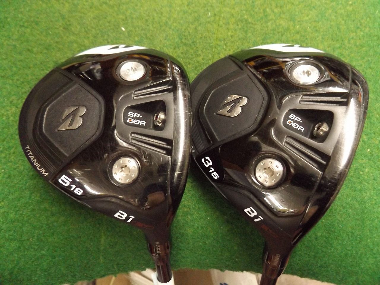 2713 2701 BRIDGESTONE B1 ST 3W+5W TENSEI PRO WHITE 1K 50 カバー有 セット ブリヂストン フェアウェイウッド