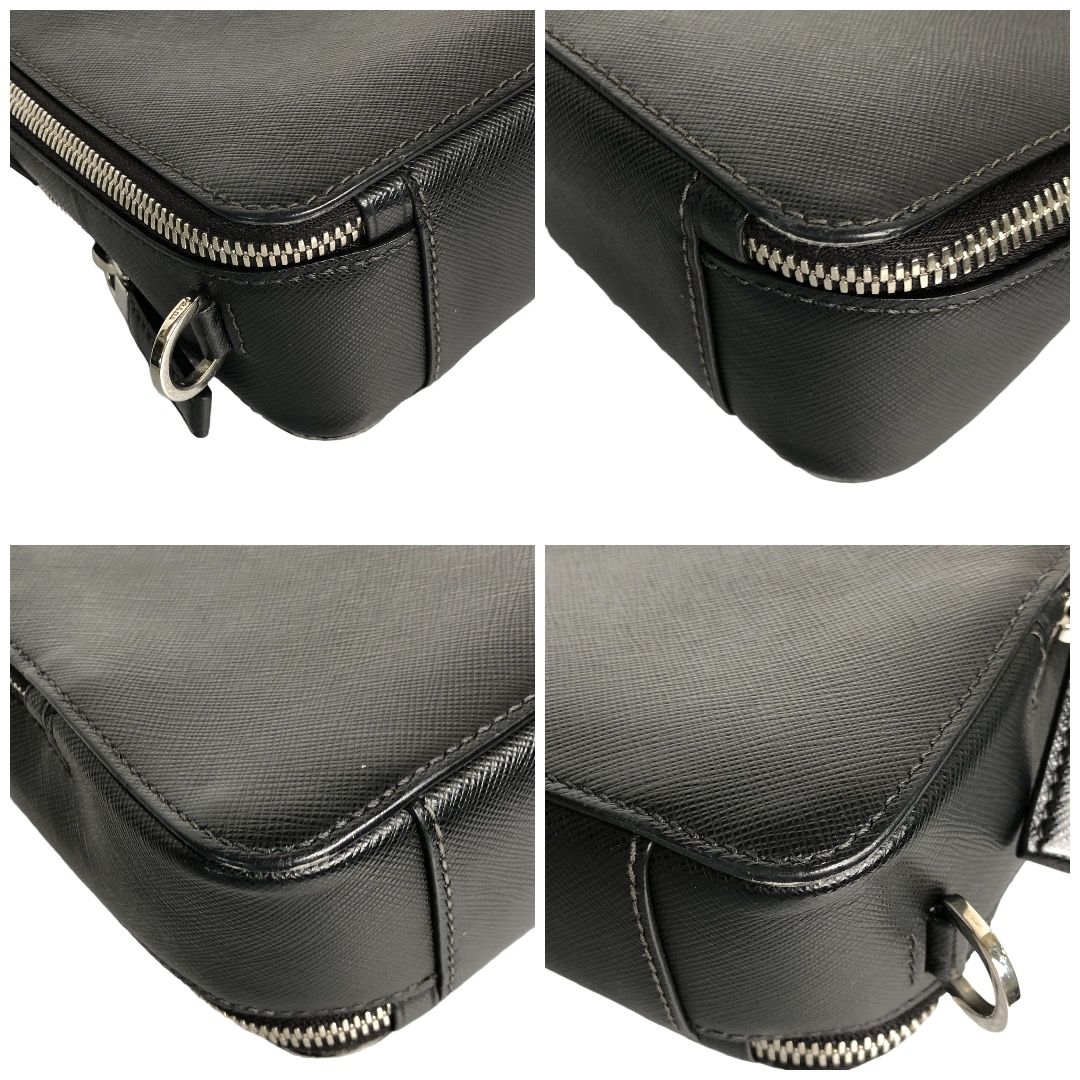 PRADA プラダ ブリック サフィアーノ レザー ショルダー バッグ 2way