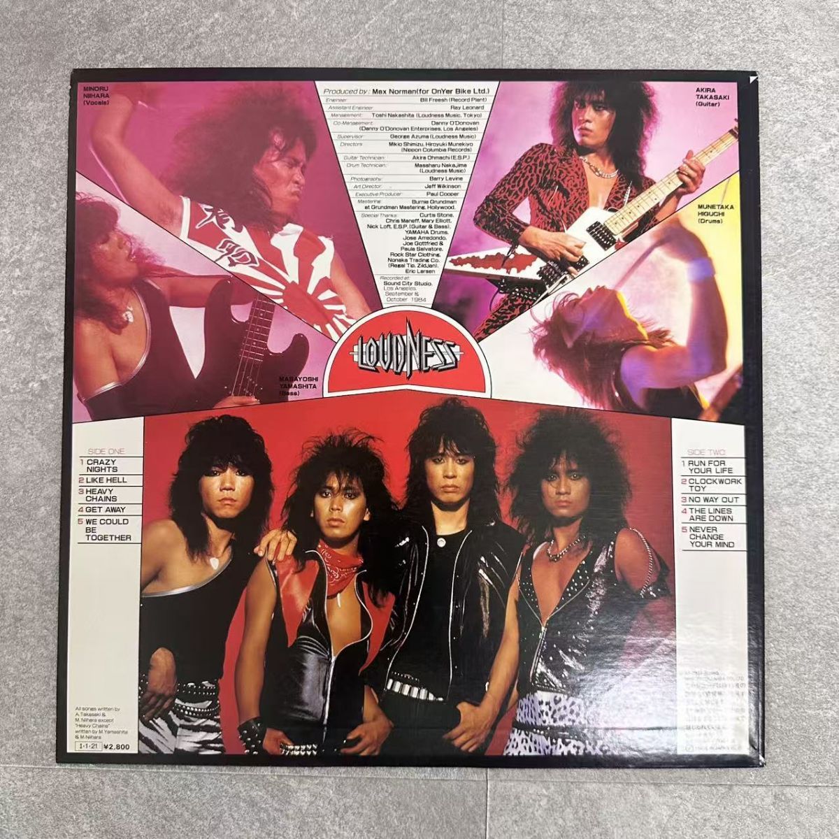 国内盤 LOUDNESS/THUNDER IN THE /COLUMBIA AF7337 LP/レコード/record