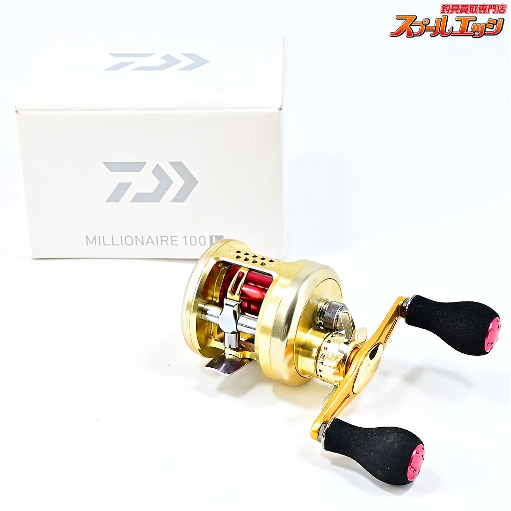 フィッシング 【ダイワ】 14ミリオネア 100L 80mmハンドル&スター