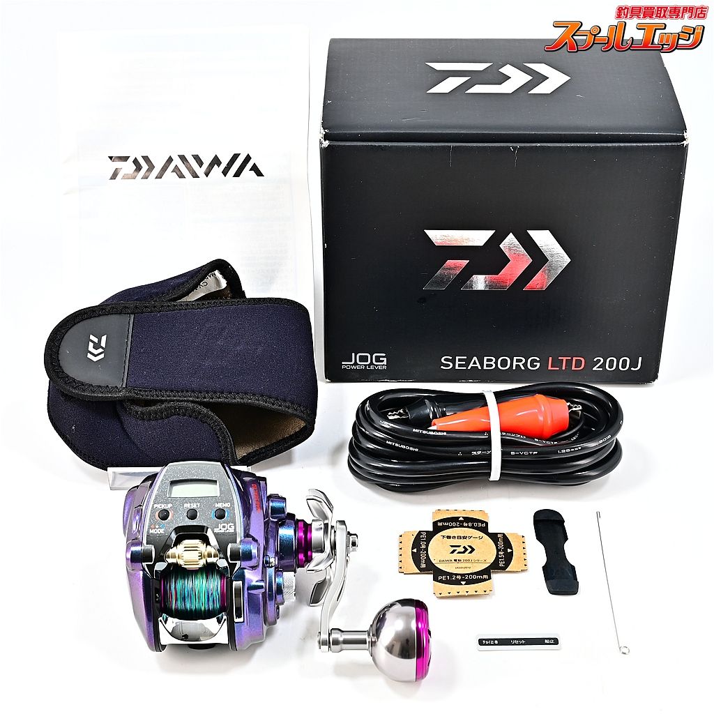 ★☆【ダイワ】 17シーボーグ LTD 200J 使用距離27.8km 使用71時間 限定リミテッド ネオプレーンケース付 DAIWA ★☆m45940