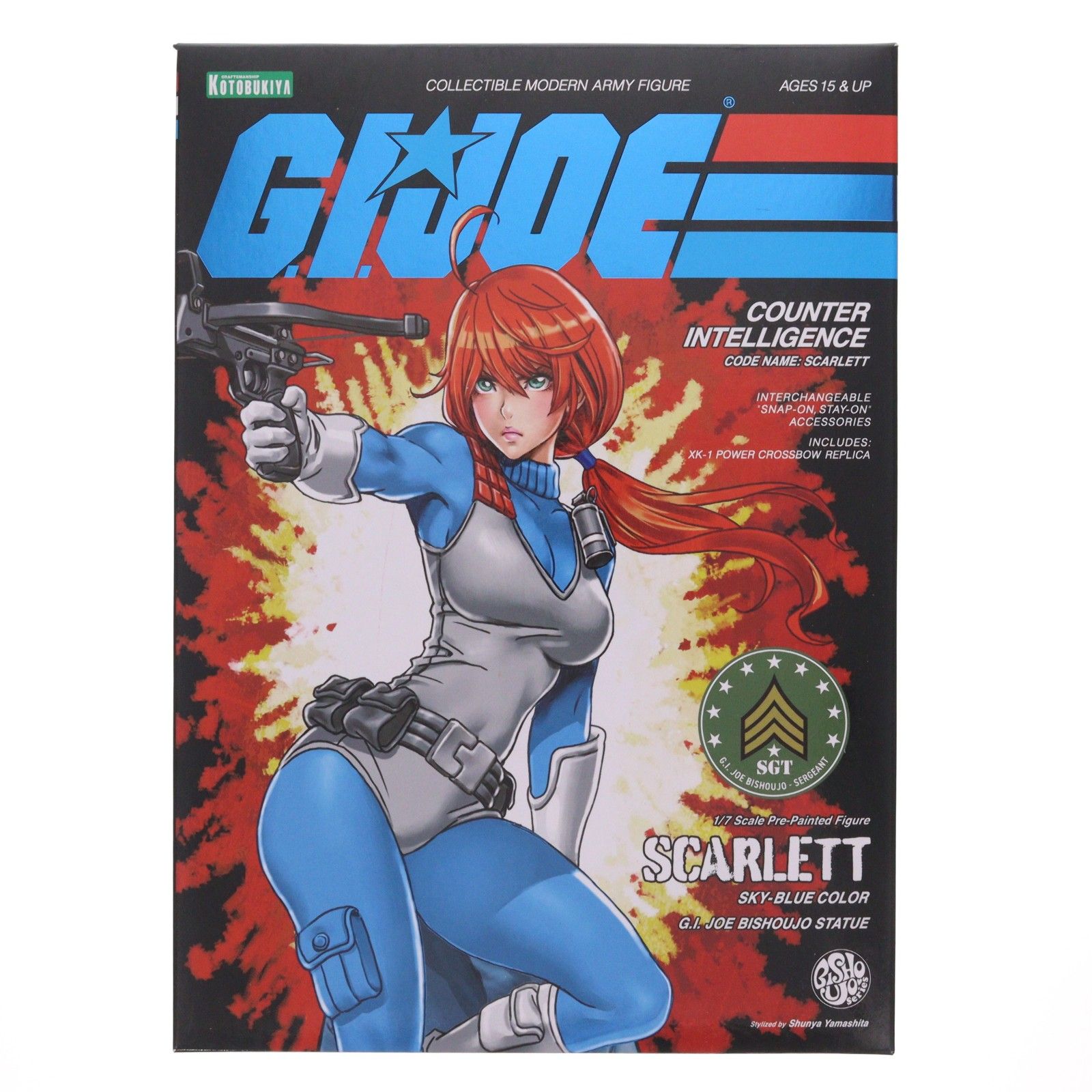G.I. JOE美少女 スカーレット スカイブルー 限定版 G.I.ジョー 1/7 完成品 フィギュア(SV279) コトブキヤ
