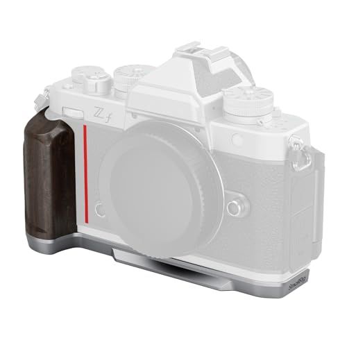 SmallRig Z f用L字型プレート（木製ハンドル付き）Nikonに対応 ARCA用クイックリリースプレートとリストストラップホール付き 人間工学に基づいた木製ハンドグリップ 三脚用1/4インチ-20ネジ穴付き (シルバー) 5707t 73b646c3