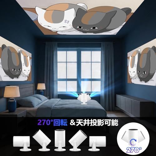Tecaki 2026年進化モデル プロジェクター 家庭用 小型 【Android TV