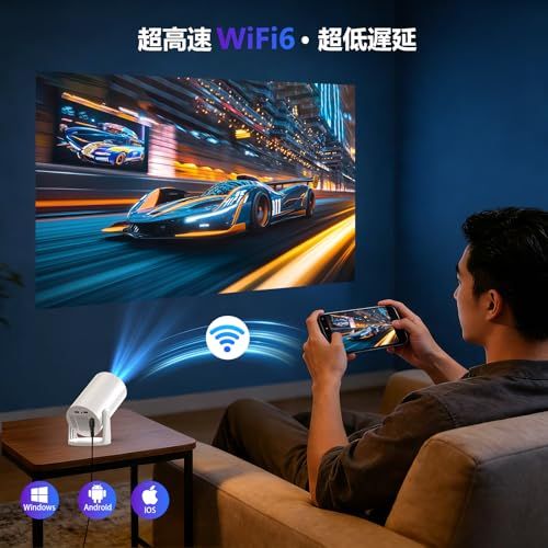 Tecaki 2026年進化モデル プロジェクター 家庭用 小型 【Android TV
