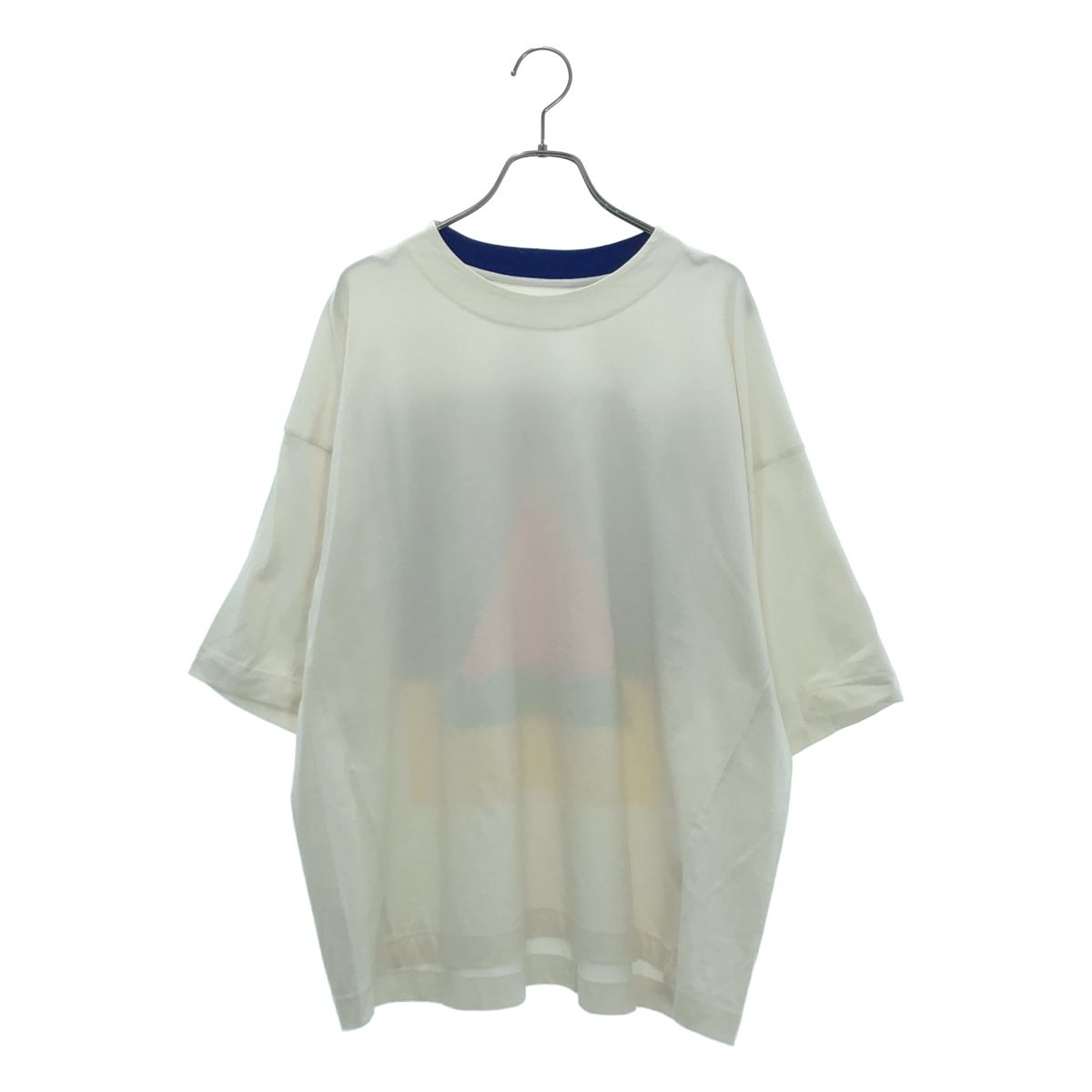 ISSEY MIYAKE / イッセイミヤケ | 2023SS | × IKKO TANAKA / ピラミッド バックプリントTシャツ | 3 | ホワイト | レディース