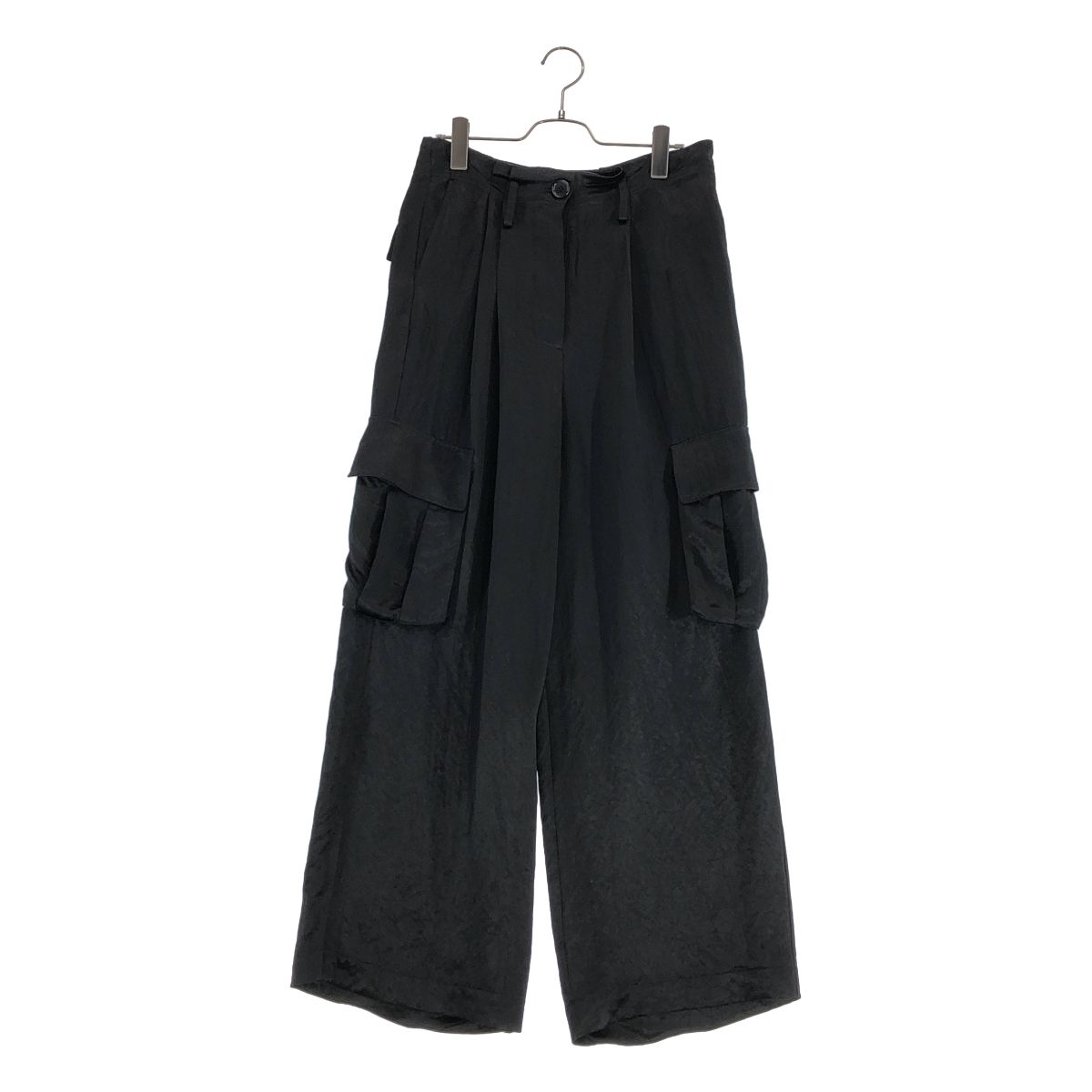 【美品】 IIROT / イロット | サテンパンツ | 36 | ブラック | レディース