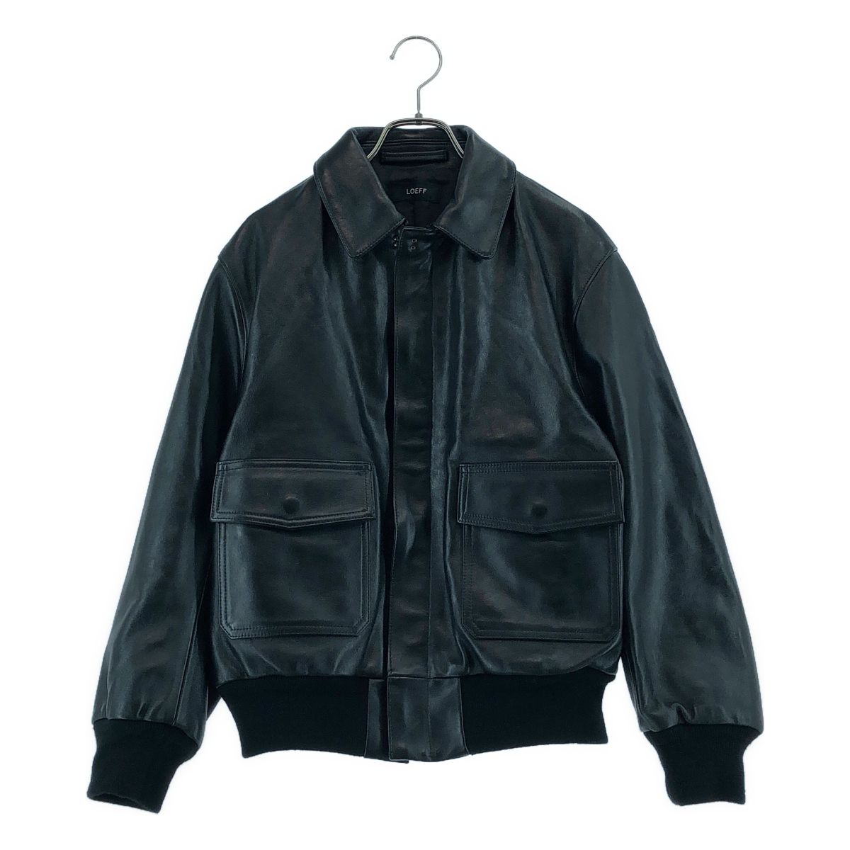 【美品】 LOEFF / ロエフ | ラムレザージャケット | 00 | ブラック | レディース