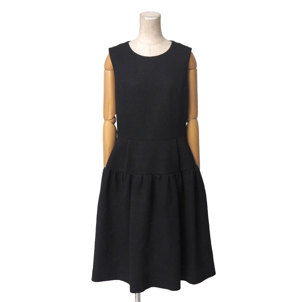 ■美品■DAISYLIN デイジーリン Lady Tweed ワンピース サイズ42 ノースリーブ ツイード フレア ブランド古着【中古】20260714/RB0074