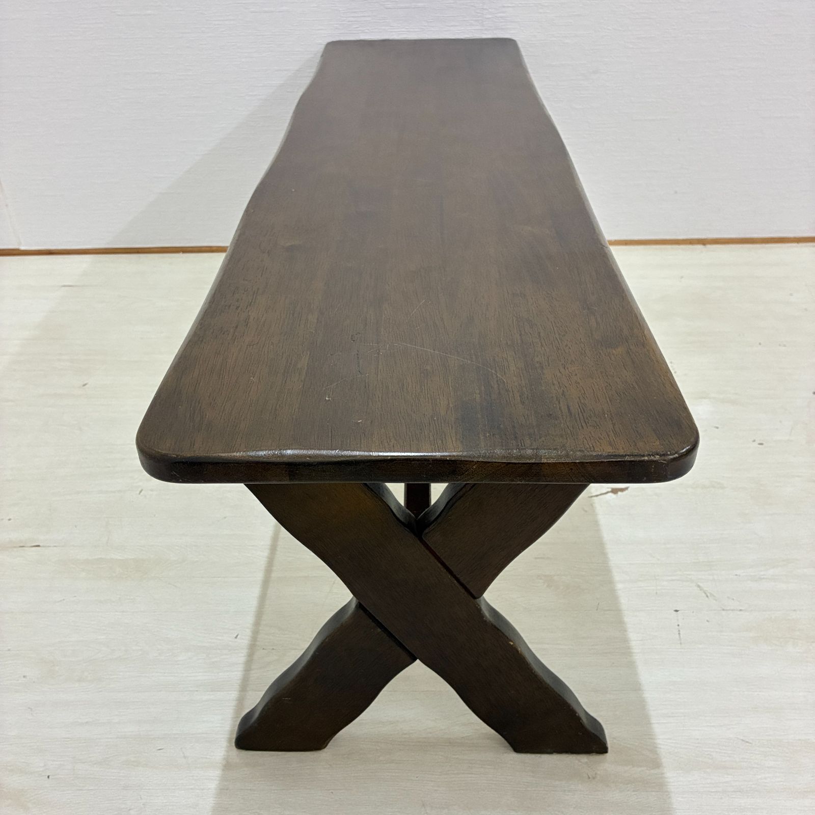 カリモク ルスティック ベンチ ビンテージ カリモク】ルスティック RUSTIC ベンチ 椅子 ダイニングチェア 木製