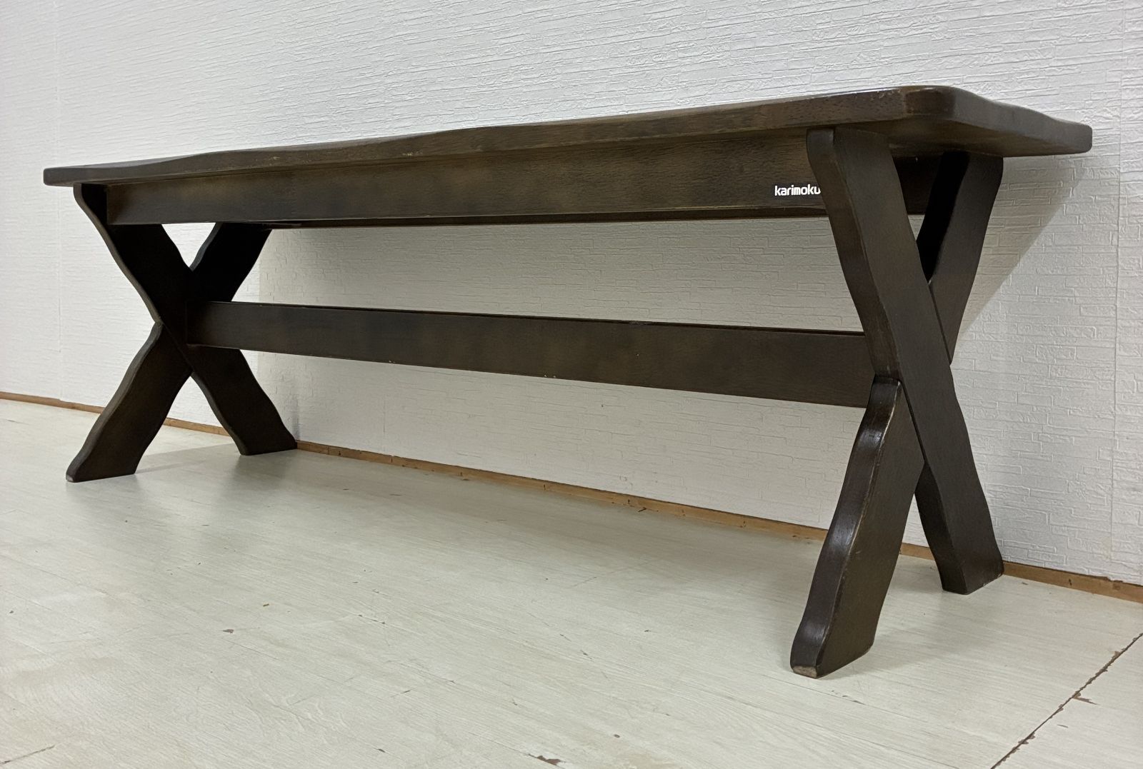 カリモク】ルスティック RUSTIC ベンチ 椅子 ダイニングチェア 木製
