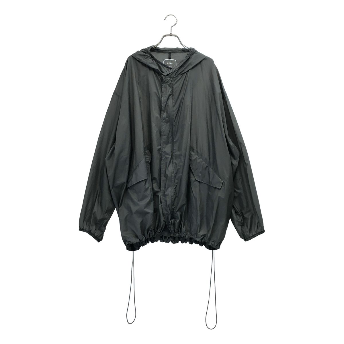 【美品】 HYKE / ハイク | 2025SS | リップストップ ナイロンジャケット | 5 | チャコール | メンズ