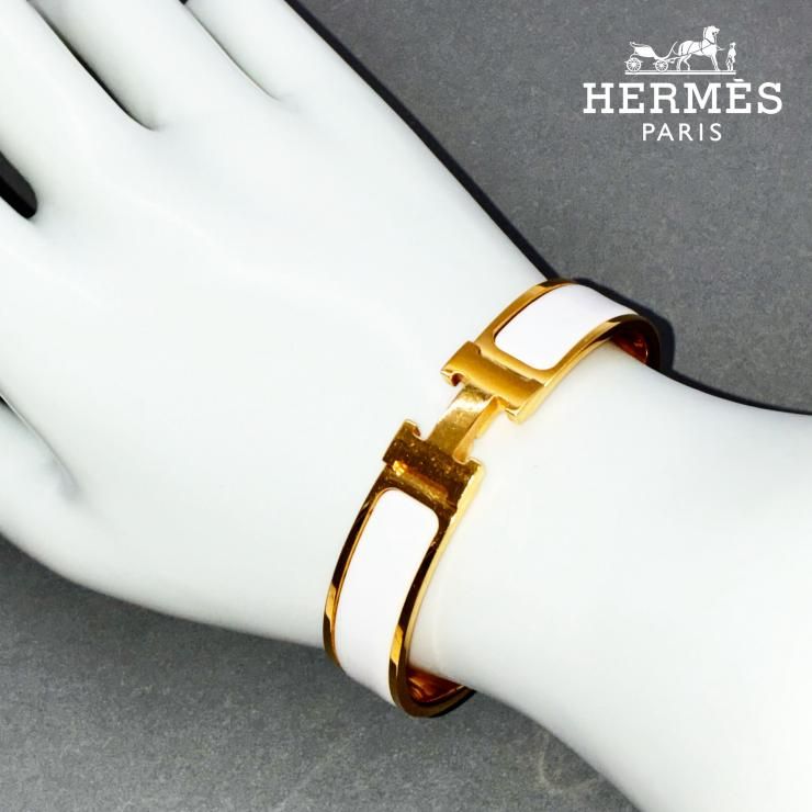 HERMES エルメス クリックH エナメル バングル ブレスレット 17cm