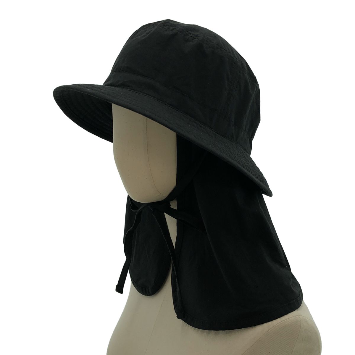 LEMAIRE / ルメール | Desert Bucket Hat コットン バケットハット | 58 | ブラック | メンズ