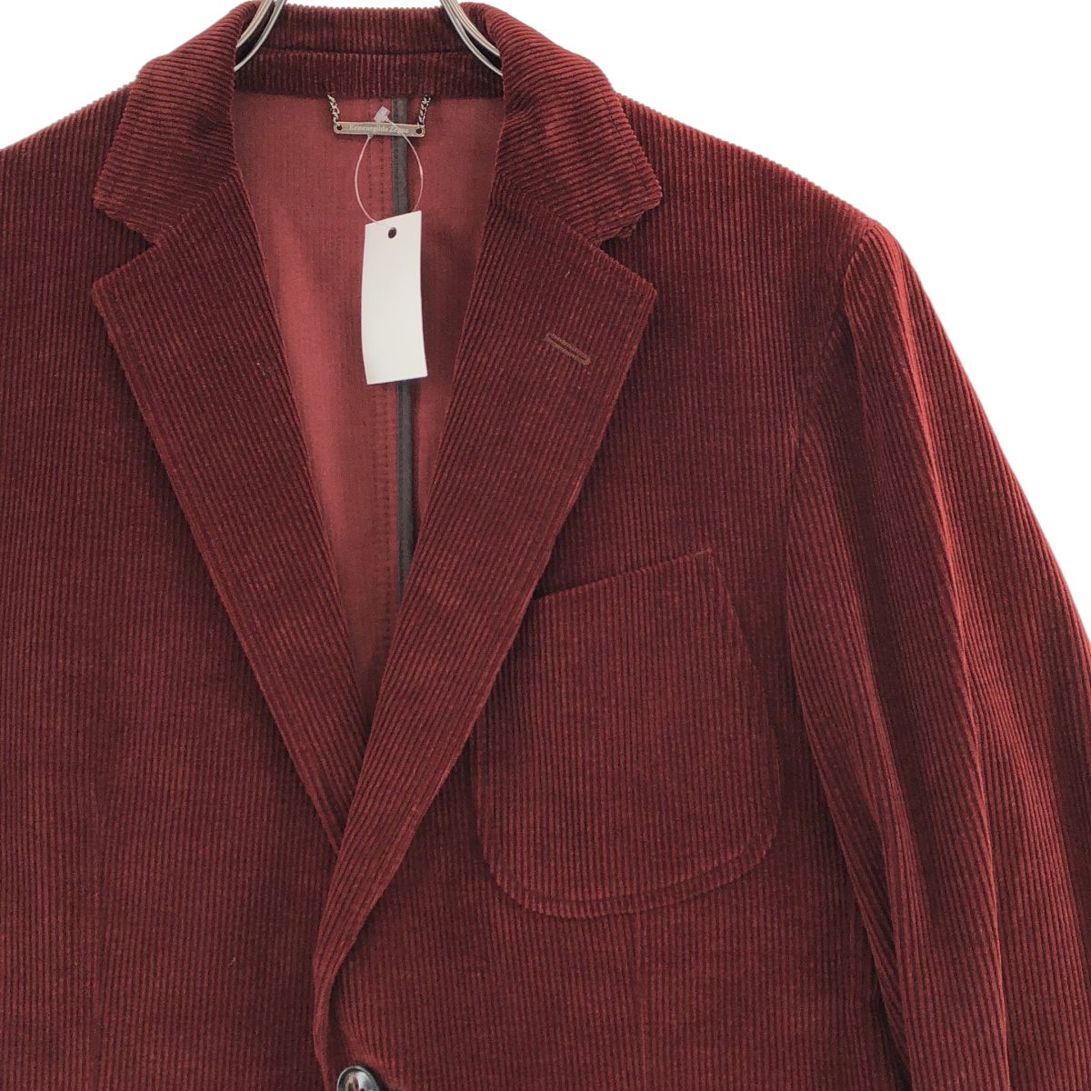 Ermenegildo Zegna / エルメネジルドゼニア | CASHCO シルク カシミヤ コーデュロイ テーラードジャケット | 48 | ボルドー | メンズ
