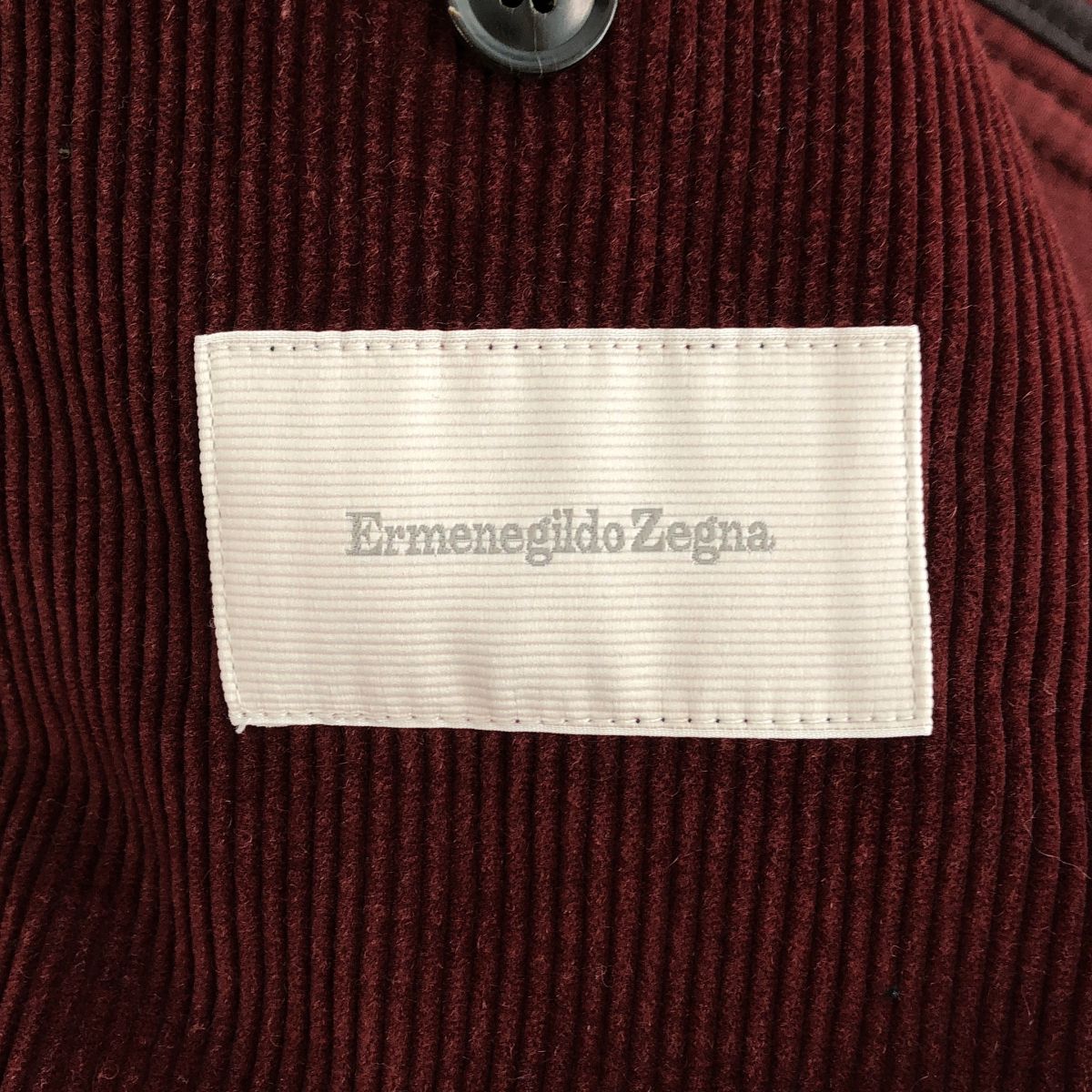 Ermenegildo Zegna / エルメネジルドゼニア | CASHCO シルク カシミヤ コーデュロイ テーラードジャケット | 48 | ボルドー | メンズ