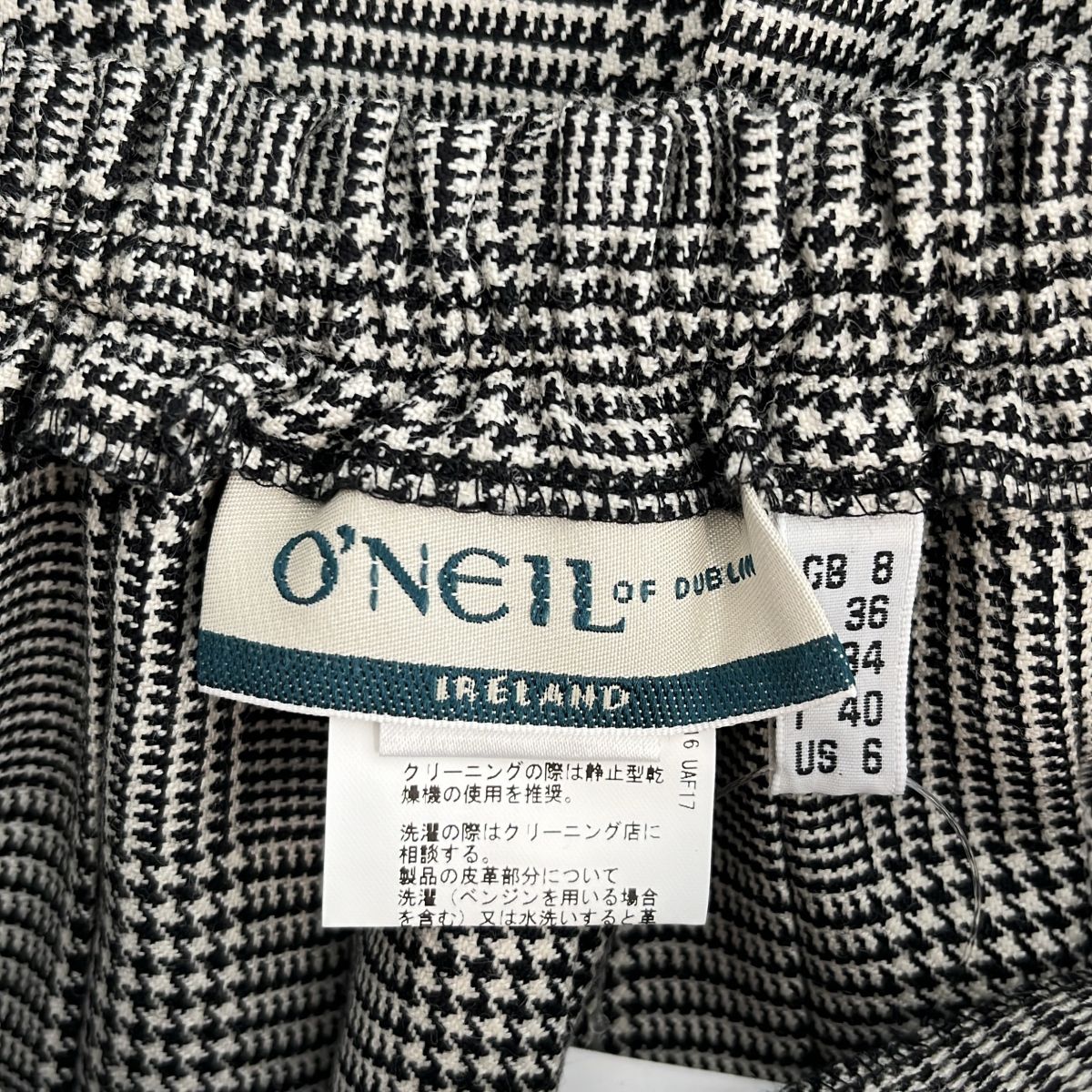 美品】 O'NEIL OF DUBLIN / オニールオブダブリン | ウール 千鳥格子