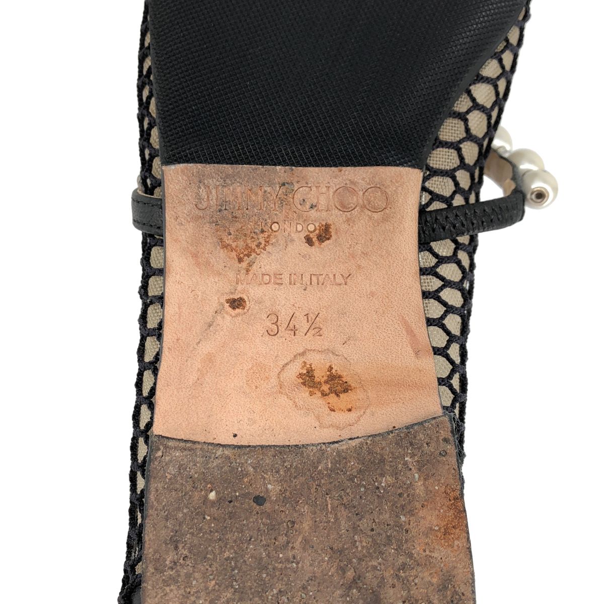 JIMMY CHOO / ジミーチュウ | パール メッシュ バレエシューズ | 34 1