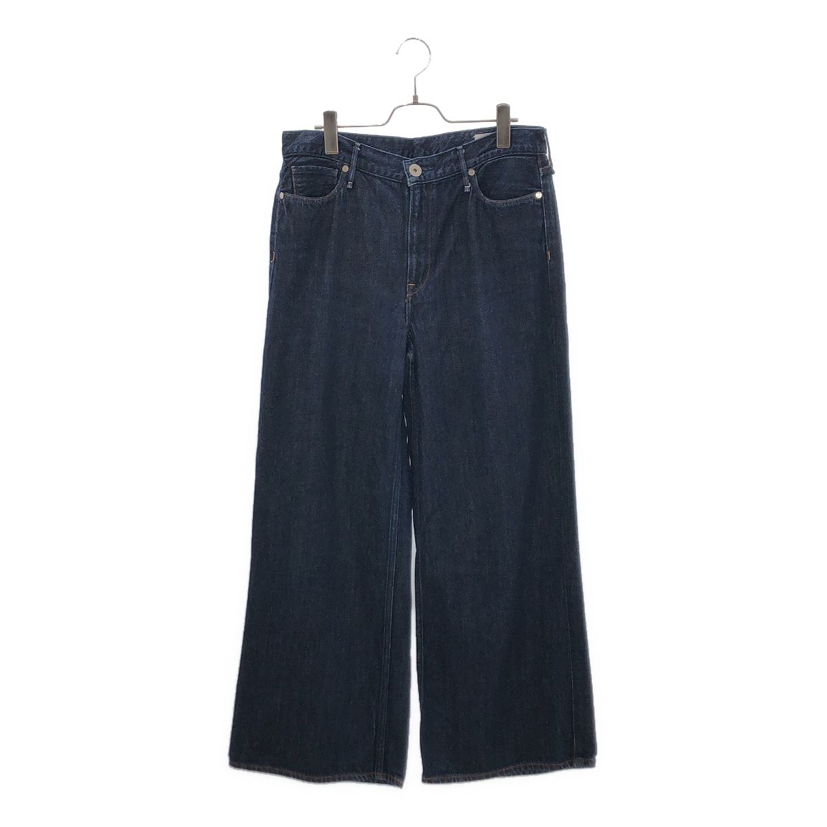 upper hights / アッパーハイツ | THE SISTER MID-RISE FEATHER RINSE ワイド デニムパンツ | W27 | インディゴ | レディース