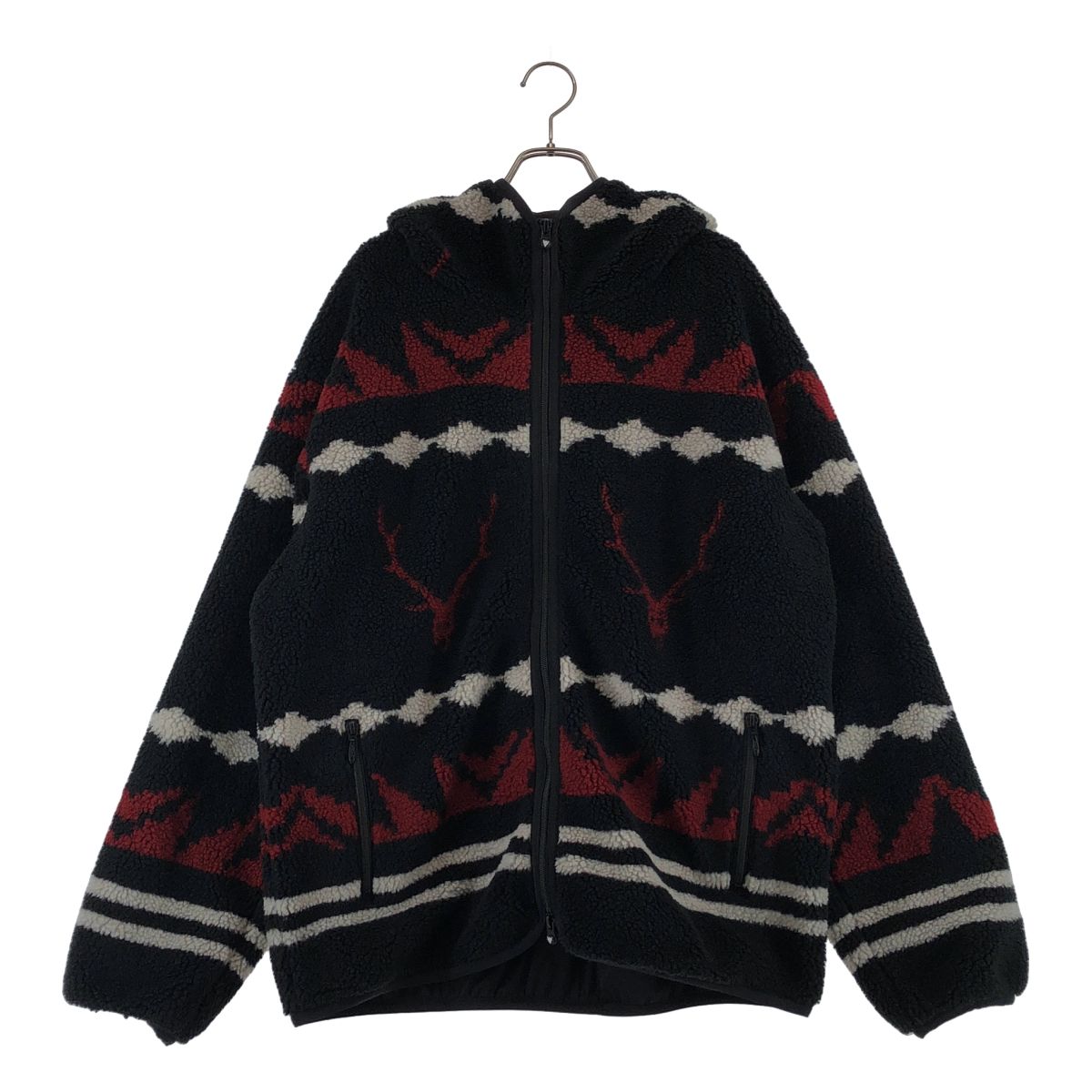 【美品】 South2West8 S2W8 / サウスツーウエストエイト | Piping Parka ボア ジップパーカー ジャケット | M | ブラック | メンズ