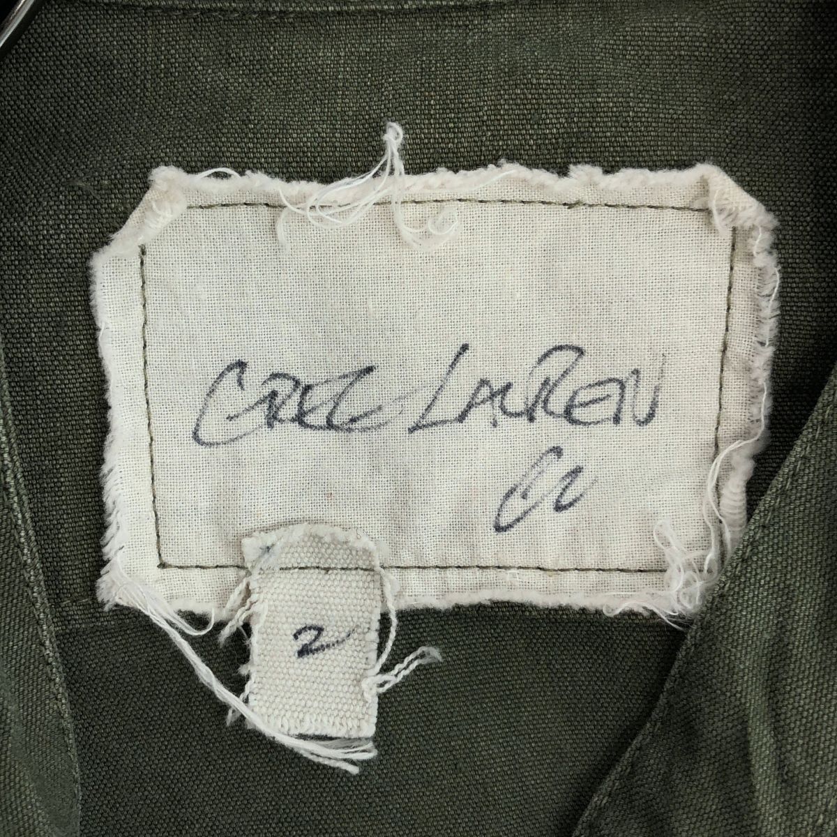 GREG LAUREN / グレッグローレン | ミリタリーシャツ | 2 | カーキ