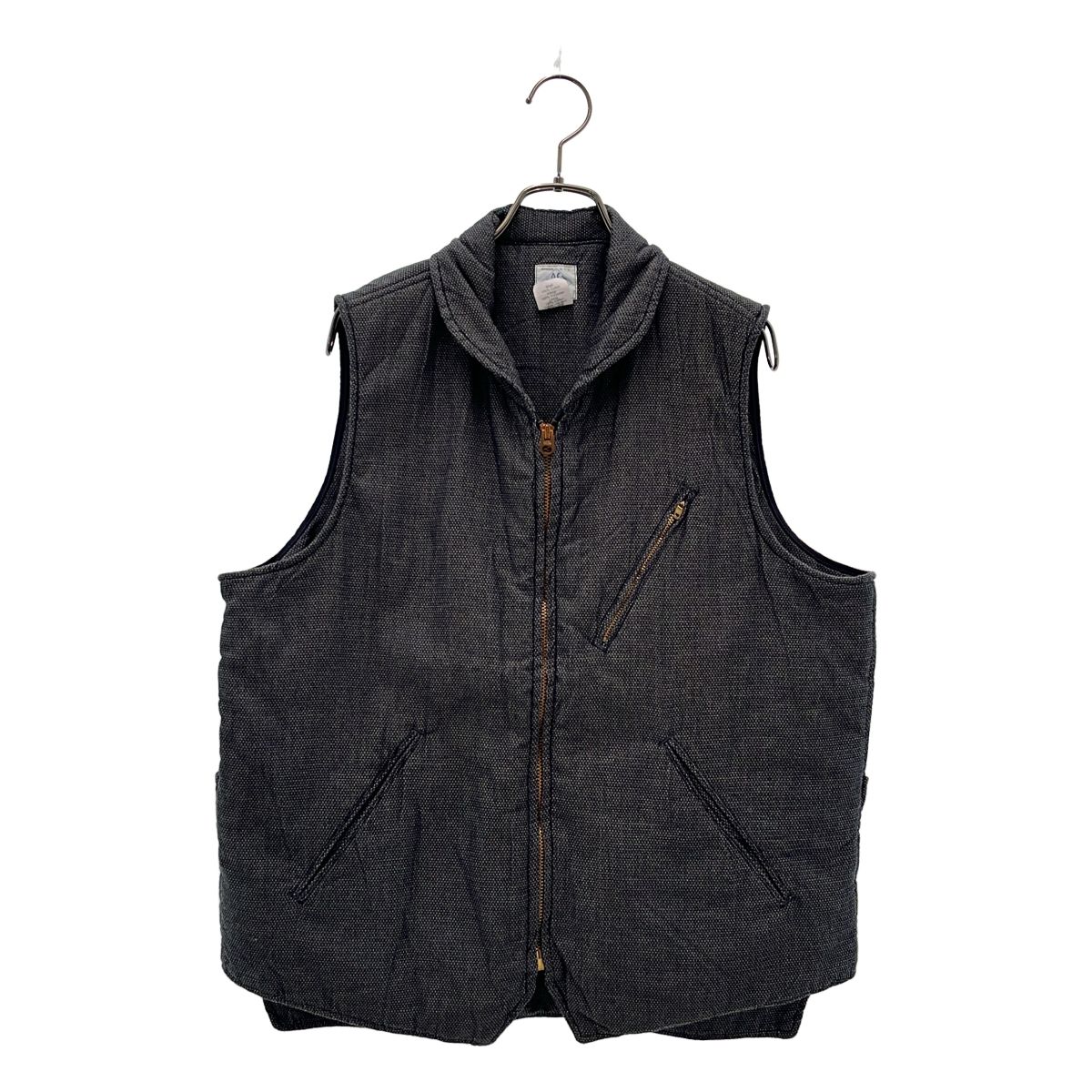POST O'ALLS / ポストオーバーオールズ | E-Z CRUZ VEST ベスト | L | ブラック/ホワイト | メンズ POST O'ALLS / ポストオーバーオールズ | E-Z CRUZ VEST ベスト | L