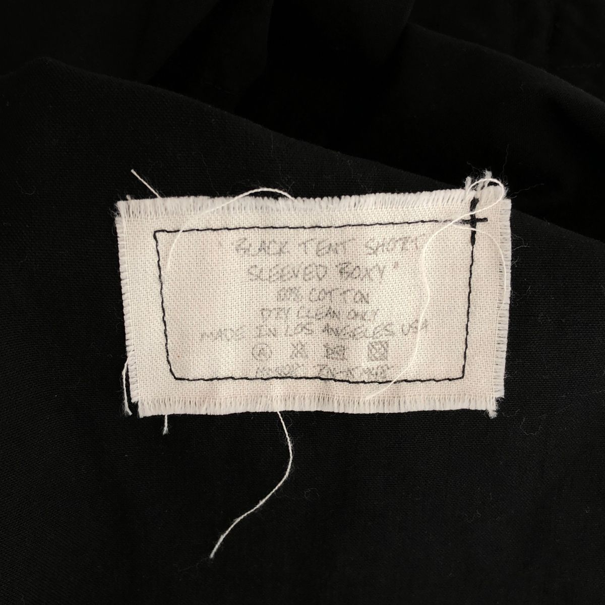 GREG LAUREN / グレッグローレン | BLACK TENT SHORT SLEEVE STUDIO
