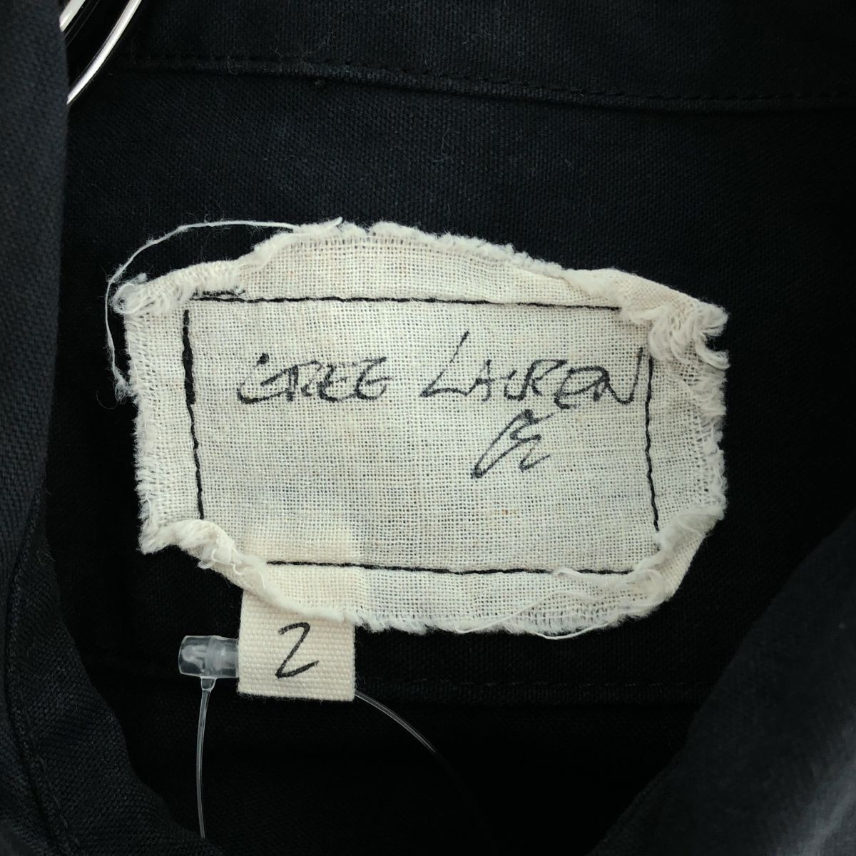 GREG LAUREN / グレッグローレン | BLACK TENT SHORT SLEEVE STUDIO