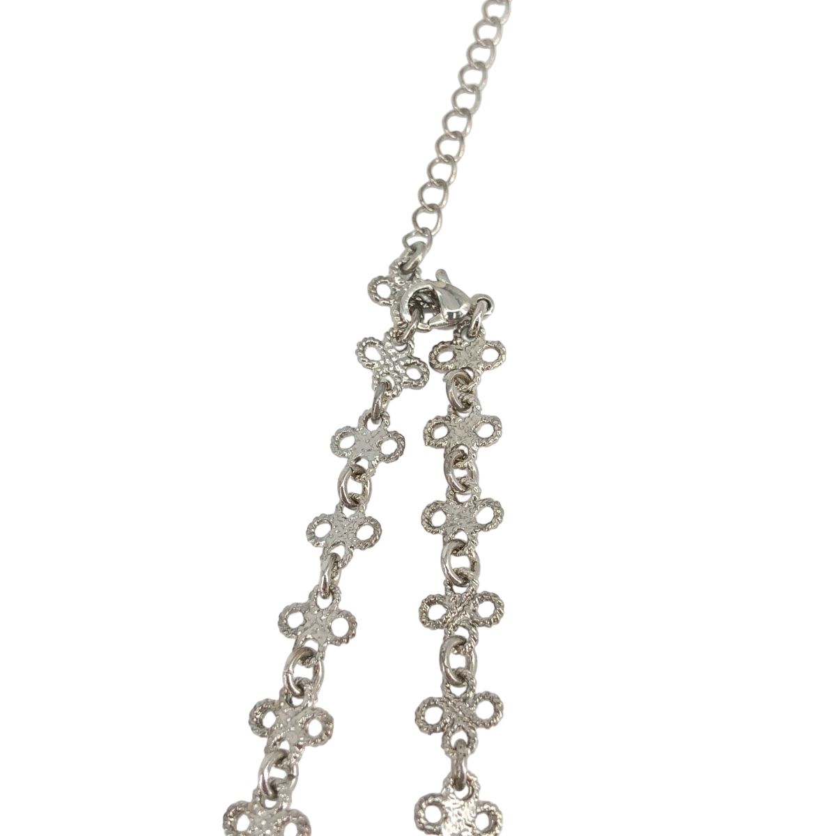 tanakadaisuke / タナカダイスケ | crystal ribbon chain necklace