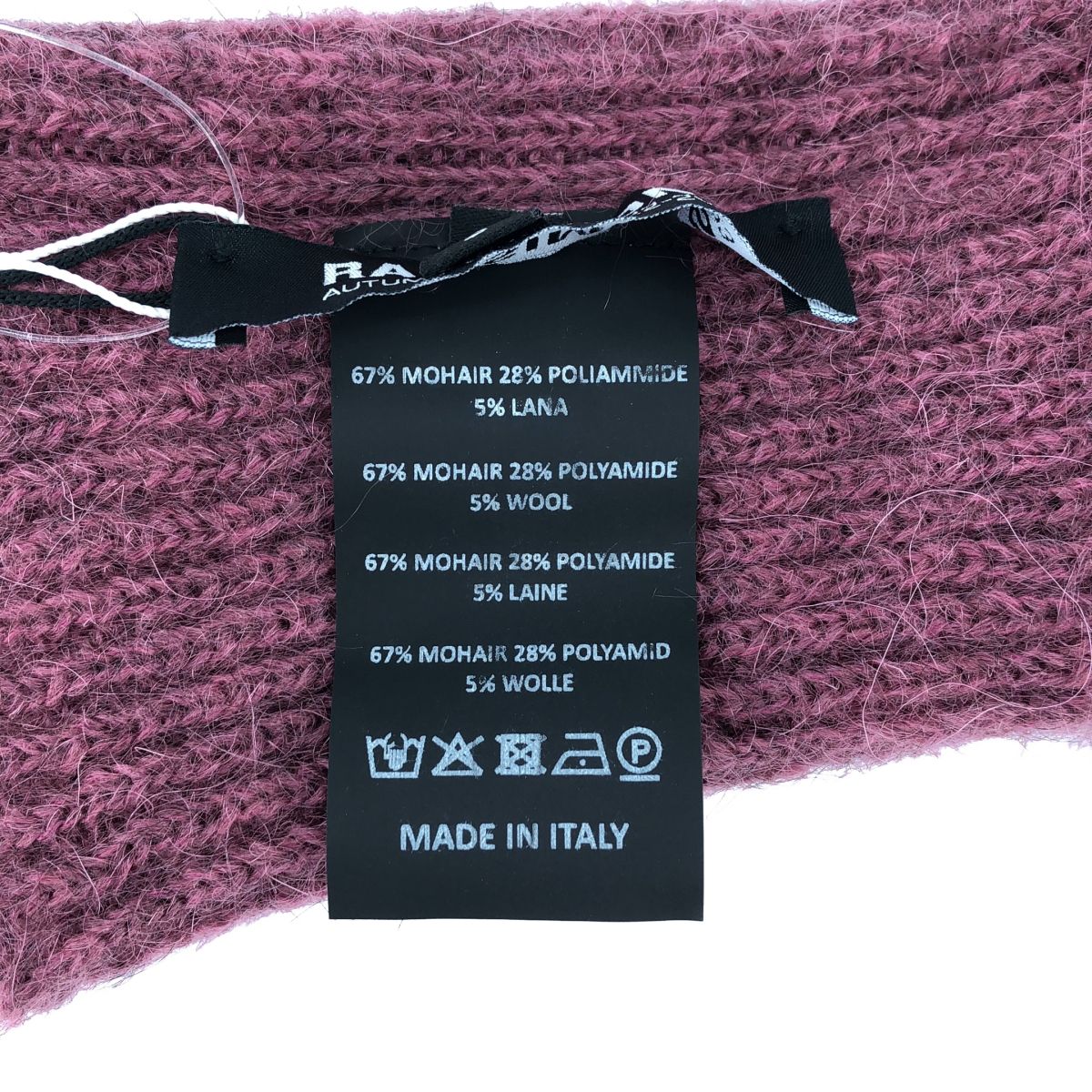 新品】 RAF SIMONS / ラフシモンズ | 2022AW | Mohair gloves / モヘヤ
